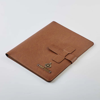 PERSONALISED TABLET ORGANISER - TAN