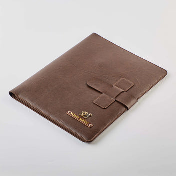 PERSONALISED TABLET ORGANISER - BROWN