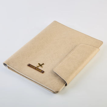 PERSONALISED OFFICE FOLDER - BEIGE