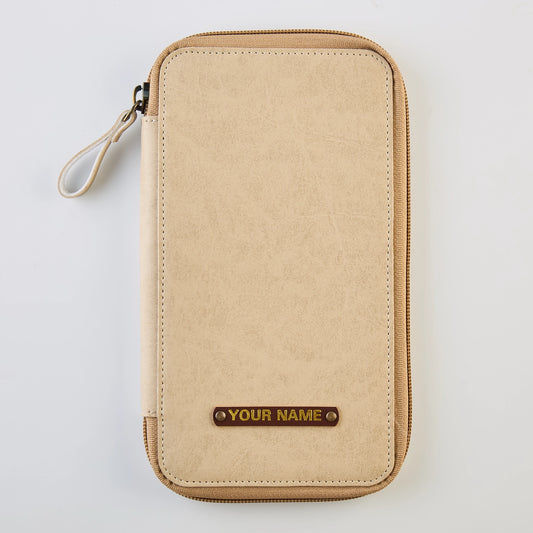 PERSONALISED GADGET ORGANISER - BEIGE