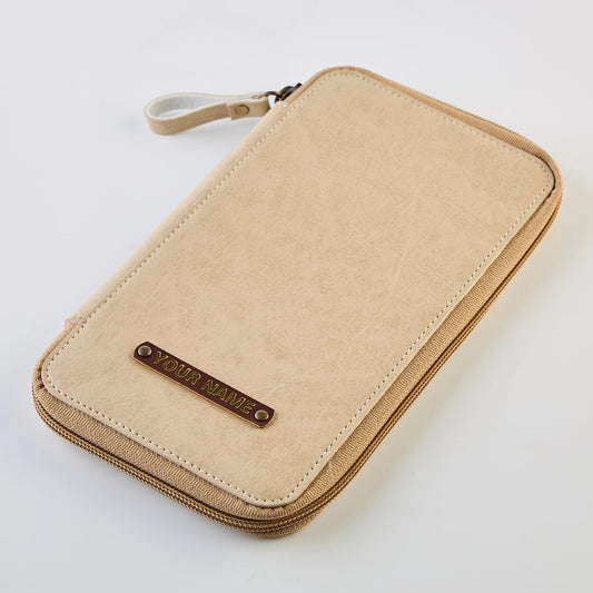 PERSONALISED GADGET ORGANISER - BEIGE