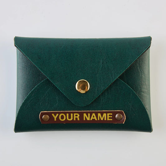 PERSONALISED CARDHOLDER - GREEN