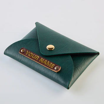 PERSONALISED CARDHOLDER - GREEN