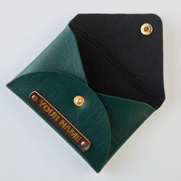 PERSONALISED CARDHOLDER - GREEN