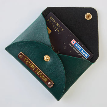 PERSONALISED CARDHOLDER - GREEN