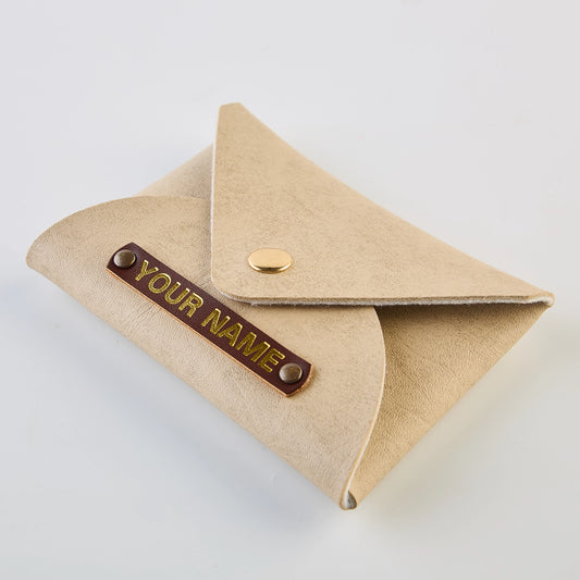 PERSONALISED CARDHOLDER - BEIGE