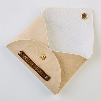 PERSONALISED CARDHOLDER - BEIGE