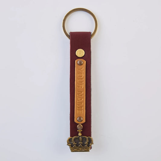 PERSONALISED KEYCHAIN - MAROON