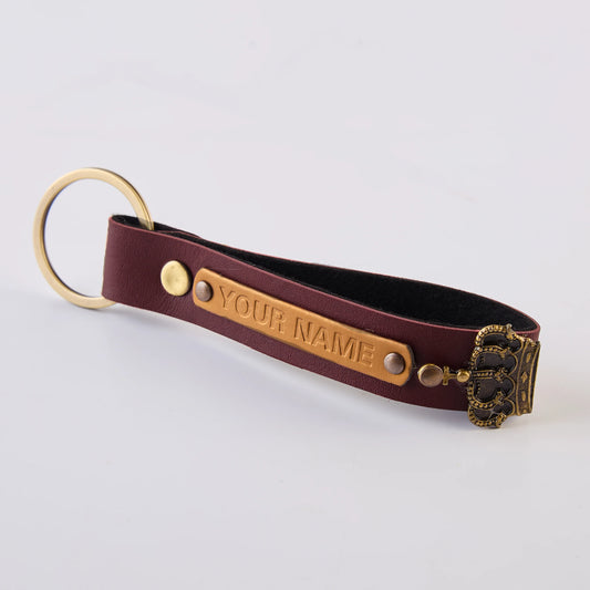 PERSONALISED KEYCHAIN - MAROON