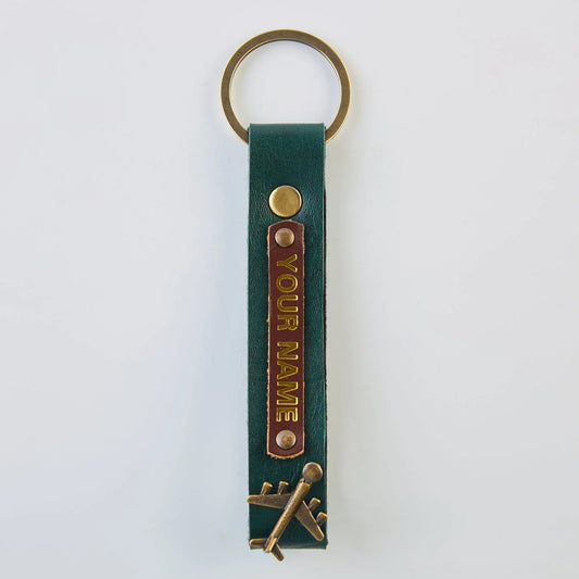 PERSONALISED KEYCHAIN - GREEN