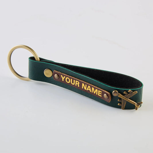 PERSONALISED KEYCHAIN - GREEN