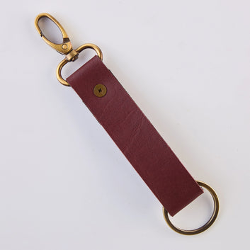 PERSONALISED TWO SIDED KEYCHAIN - MAROON