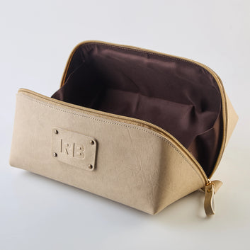 PERSONALISED DOPP KIT - BEIGE