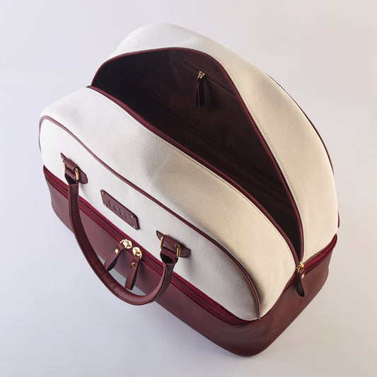 PERSONALISED WEEKENDER BAG - MAROON