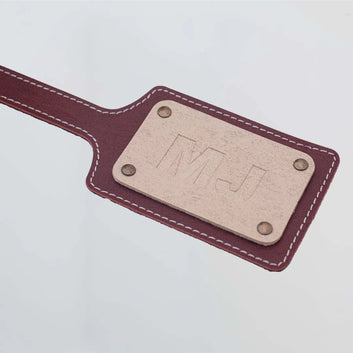 PERSONALISED BAG TAG - MAROON