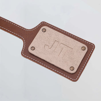 PERSONALISED BAG TAG - TAN