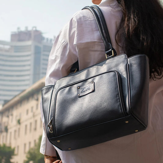 PERSONALISED CARRY ALL TOTE BAG - BLACK