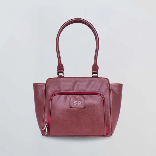 PERSONALISED CARRY ALL TOTE BAG - MAROON