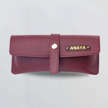 PERSONALISED EYEWEAR CASE - MAROON