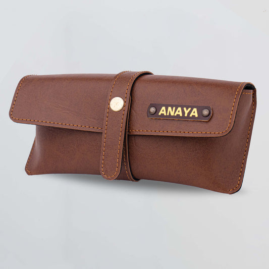 PERSONALISED EYEWEAR CASE - TAN